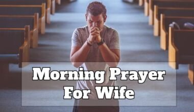 Morning prayer for wife