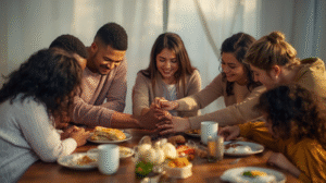 A Prayer For The New Year: Family morning devotion time with children.