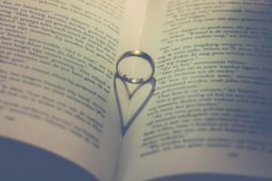 Morning Prayers For Spouse & Family; Wedding rings resting on an open Bible