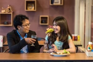 Best Valentine prayers for relationships: Happy couple smiling and enjoying peaceful moment