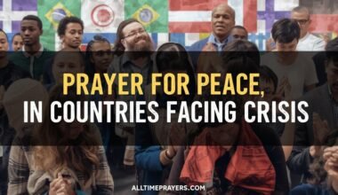 Prayer for Peace in Countries Facing Crisis