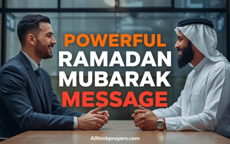 powerful Ramadan Mubarak prayer message